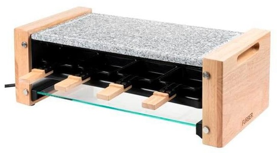 undefined, Raclette »Raclette-Grill 8P Holz/Stein«, 1200 W, FURBER Racletteofen Festa 8 Personen 1200 W