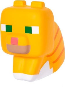JUST TOYS, Activity Spielzeug, JUST TOYS Minecraft Mega SquishMe (S2) - Tabby Cat Sammelfigur (Gelb)