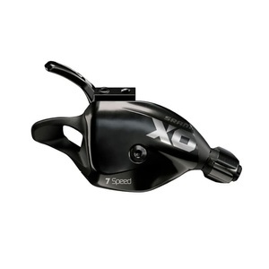 SRAM, SRAM X01 DH X-Actuation Triggerschalter 7-fach Discrete Clamp black 2020 Schalthebel rechts, SRAM Shifter X01 DH Trigger 7SP Schalthebel