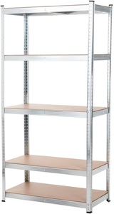 Krafter, Krafter Schwerlastregal B90 mit 5 Tablaren Regal, Krafter Mehrzweckregal