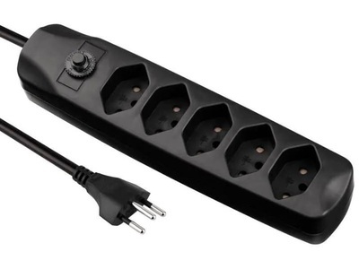 FURBER.power, FURBER.power Steckdosenleiste, FURBER.power Steckdosenleiste mit Überlastschutz 5x T13