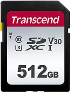 Transcend, 300S 512 GB, Speicherkarte, Transcend Premium 300S SDXC-Karte 512 GB Class 10, UHS-I, UHS-Class 3, v30 Video Speed Class