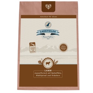 Lakefields, Lakefields Lammfleisch, 1 kg Trockenfutter, Lakefields Lammfleisch, 1 kg Trockenfutter