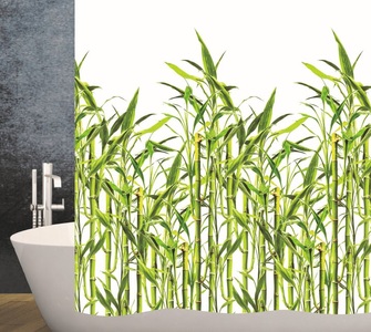 Diaqua, diaqua Duschvorhang Bamboo, Diaqua - Duschvorhang Textil Bamboo, 180X180CM, Multicolor