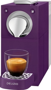 Delizio, Delizio UNA II Pure Velvet Purple Kapselmaschine, DELIZIO UNA Automatic Purple Portionensystem Delizio ? Delizio Maschine/Delizio Kaffeemaschine ? Violett