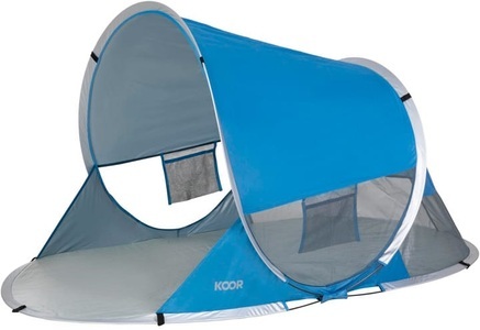 Koor, KOOR Strandmuschel »Strandzelt Pop-Up M blau«, KOOR Strandmuschel »Strandzelt Pop-Up M blau«