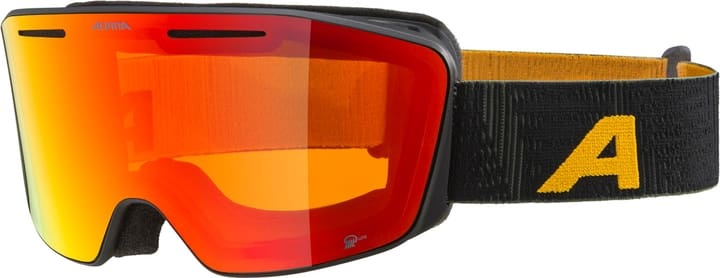 Alpina, Alpina Nendaz Q-Lite Skibrille, Alpina Skibrille Nendaz Q-Lite - Black-Yellow Matt/Red S2