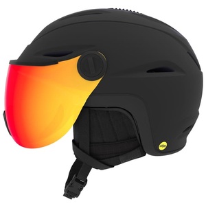 Giro, Giro Vue Mips Skihelm (Größe M, Schwarz), Giro Vue MIPS VIVID Skihelm, Farbe: matte black, Grösse: M, MIPS TechnologieMit VisierRegulierbare Lüftung