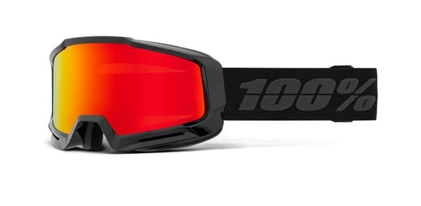 100PERCENT, Okan Hiper Goggle Black/Red - Mirror Red, 