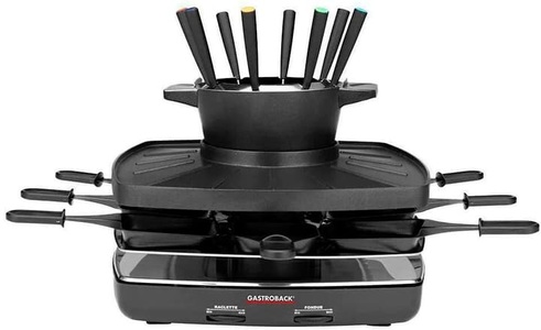 Gastroback, Gastroback Raclette-Kombination, Gastroback Raclette-Kombination Raclette-Fondue Set 2 in 1