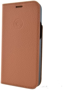 Apple, Mike Galeli - iPhone 12 Mini Echtleder Book Case Tasche Flip Cover Hand Made (MARCIP12_5.4-M14) - Beige, 