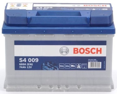 BOSCH - (Automotive Aftermarket), BOSCH - Batterie, BOSCH, Fahrzeugbatterie, Starterbatterie Bosch 12V/74Ah/680A LxBxH 278x175x190mm/S:1, AUTO & BIKE, 0 092 S40 090 S4 009