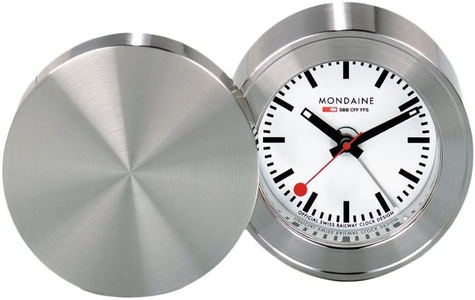 Mondaine, Mondaine Klassischer Wecker Ø 5 cm Silber, MONDAINE Wecker »Ø 5 cm«