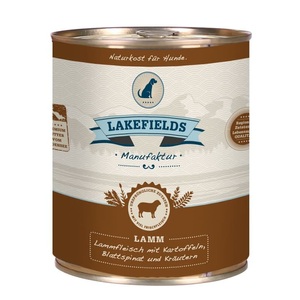 Lakefields, Lakefields Lammfleisch, 800 g Nassfutter, Lakefields Lammfleisch, 0.8 kg Nassfutter