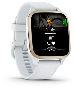 Garmin, Garmin VENU® SQ 2 Smartwatch Weiß, Creme, 