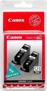 Canon, Canon Pgi-525 Twin Pack Tinte 2x19ml bk Tintenpatrone, Canon Tintenpat. PGI-525 bk DP