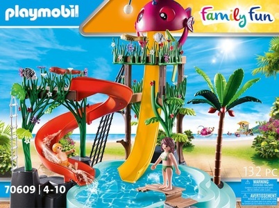 PLAYMOBIL, Playmobil® Family Fun Aqua Park mit Rutschen 70609, playmobil® Family Fun Aqua Park mit Rutschen 70609