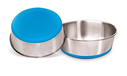 Rogz, Rogz Edelstahlnapf Slurp blau, Volumen: 1.7, Rogz Napf Bowlz Slurp blau L 1.7l