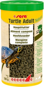 Sera, sera Thermometer Digital Aquaristikzubehör, sera Hauptfutter Turtle Adult Nature, 1000 ml, 260g