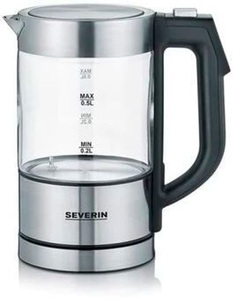 Severin, Severin Mini-Wasserkocher mit Temperaturwahl, SEVERIN, Wasserkocher, Severin WK3458 Wasserkocher, Produkte & Wohnen