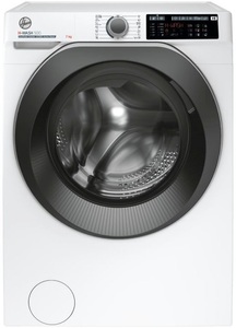 Hoover, Hoover HW 437 AMBS/1-S Waschmaschine links, HOOVER HW4 37AMBS/1-S - Waschmaschine (7 kg, Weiss)