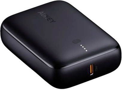 Aukey, Aukey Basix Mini 10000, 20W, PD,QC, Powerbank, black, USB-C, USB-A, PB-N83S, AUKEY Basix Mini 10000 - Powerbank (Schwarz)