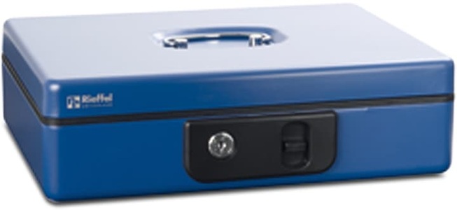 Rieffel, Rieffel Deluxe 4 Geldkassette, Robert Rieffel Geldkassette Deluxe 4 30 x 23 x 8.6 cm, Blau