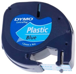Dymo, DYMO 91225 Schriftband Bandfarbe: Ultrablau Schriftfarbe: Schwarz 12 mm 4 m, Dymo Schriftband LetraTag, 12mm x 4m, blau, S0721650