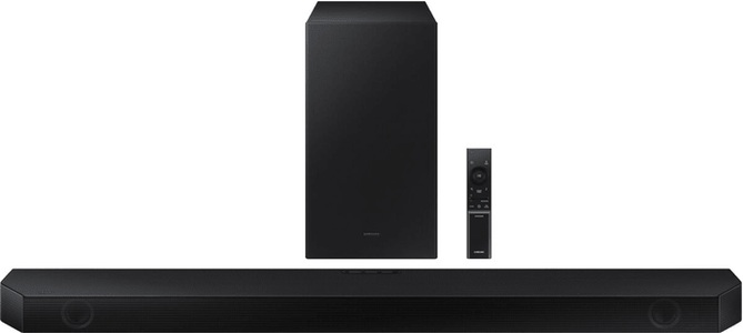 Samsung, Soundbar SAMSUNG HW-Q600B/EN, Samsung HW-Q600B Black - 360 W, 3.1.2-Kanal, Dolby Atmos, DTS:X, inkl.kabellosem Subwoofer Soundbar