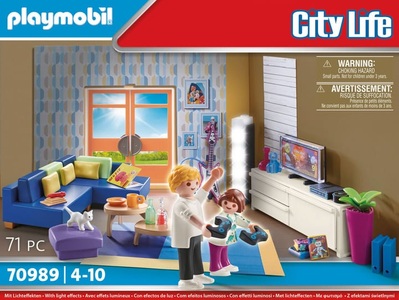 PLAYMOBIL, 70989 Wohnzimmer, Konstruktionsspielzeug, playmobil® City Life - Wohnzimmer 70989