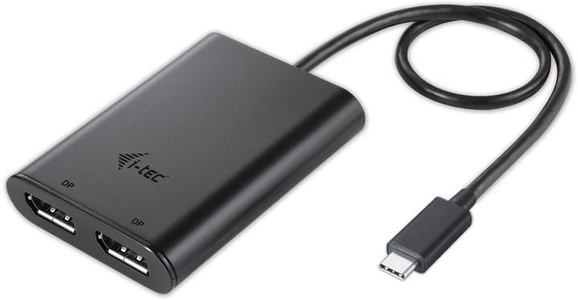 i-tec, Adapter USB-C > Dual DisplayPort 4K, i-Tec - Externer Videoadapter - USB-C 3.1 - 2 x DisplayPort