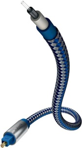 inakustik, inakustik Premium Optical Tos-Tos (10m) Audio Kabel, INAKUSTIK 0041210 - Optokabel (Blau/Silber)