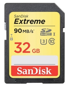 SanDisk, SanDisk Extreme 90MB/s 32Gb SDHC-Karte, Sandisk SDHC Extreme, 32GB, 90MB, SDSDXVE-032G-GNCIN, 44401