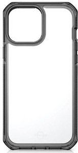 ITSKINS, ITSkins - iPhone 13 Pro Max Supreme Clear Hardcase Hülle Antimikrobiell (Fallschutz 4.5 Meter) - Transparent / Schwarz, 