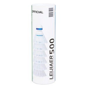 Gladiatorfit, Badminton-federbälle Aus Nylon Für Training Und Wettkampf (6er-pack) Herren Weiss ONE SIZE, GladiatorFit - Badminton-Federbälle aus Nylon für Training und Wettkampf (6er-Pack), One Size, Weiss