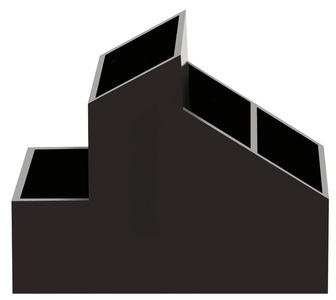 Spirella, SPIRELLA KOSMETIK ORGANIZER SKYLINE, spirella Kosmetikbox »SKYLINE Storage 13 cm Schwarz«