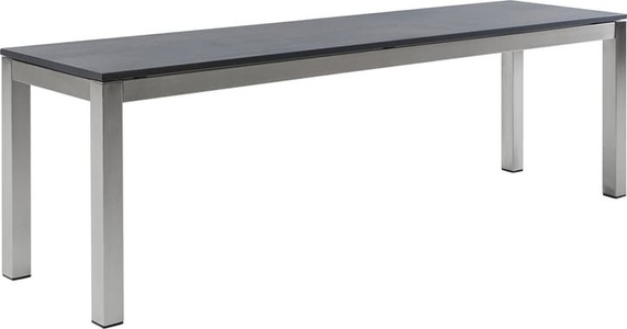 undefined, LOCARNO, 120 cm, Gestell Edelstahl, Platte HPL Gartenbank, LOCARNO, 120 cm, Gestell Edelstahl, Platte HPL Sitzbank