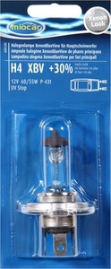 Miocar, Miocar Halogenlampe H4 Xenon +30% Autolampe, 