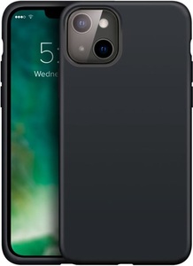 Xqisit, XQISIT - iPhone 13 Mini Silikon Case Hülle Antibakteriell - Schwarz, 