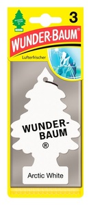 WUNDERBAUM, WUNDERBAUM Autoduft 3er Pack, Wunderbaum Autoduft Weiss | 3 Stück