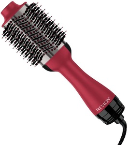 undefined, RVDR5279UKE Haarbürste Schwarz, Rot mit Ionisierung, REVLON RVDR5279UKE Salon One-Step Titanium - Warmluftbürste (Rot)