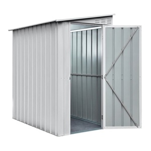 Globel, Globel Metallschuppen 4x6 silv., Globel Matallschuppen Metall | 2 × 0.3 × 1.7 m