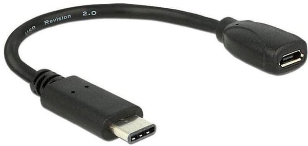 Delock, Adapter USB-C 2.0>Micro-USB-B 2.0, Delock USB 2.0-Adapterkabel USB C - Micro-USB B 0.15 m