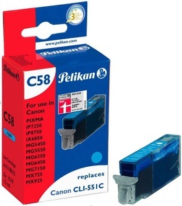 Pelikan, Pelikan C58 cyan Tintenpatrone, 