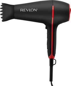 Revlon, Revlon Smoothstay Rvdr5317E schwarz/rot Haartrockner, Revlon Tools - Haartrockner Smoothstay Mit Kokosöl-infusion Rvdr5317e
