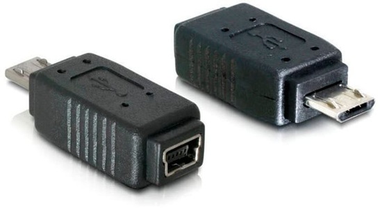 Delock, Adapter Micro-USB-B auf Mini-USB, Delock USB 2.0 Adapter USB-MiniB Buchse - USB-MicroB Stecker