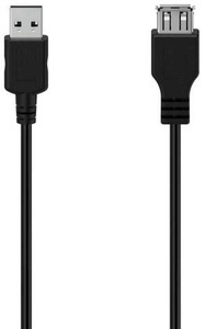 HAMA, Hama USB-Verlängerungskabel; USB 2.0; 480 Mbit/s; 3 m USB-Verlängerungskabel, 