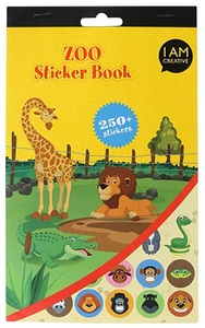 undefined, Sticker-Set KIDS, I AM CREATIVE Stickerbook Zoo 4087.479 6 Blatt