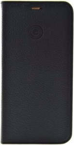 Apple, Mike Galeli - iPhone 12 Pro Max Echtleder Book Case Tasche Flip Cover - Schwarz, 
