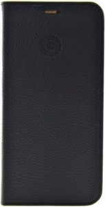 Apple, Mike Galeli - iPhone 12 Pro Max Echtleder Book Case Tasche Flip Cover - Schwarz, 